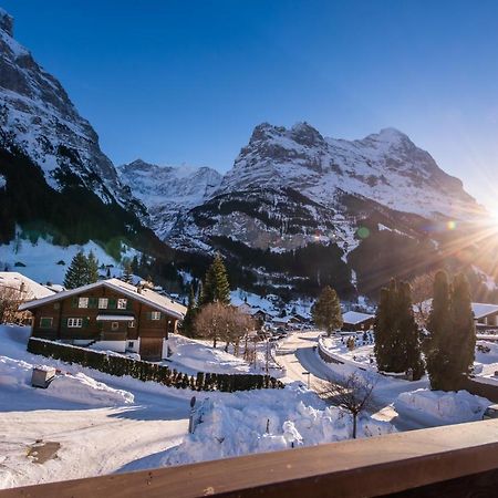 Atemberaubende Sicht Auf Eiger Nordwand Lejlighed Grindelwald Eksteriør billede