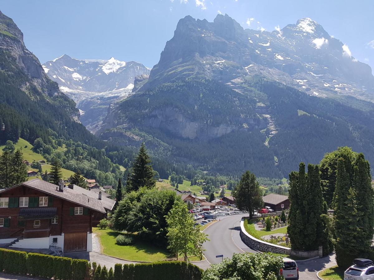 Atemberaubende Sicht Auf Eiger Nordwand Lejlighed Grindelwald Eksteriør billede